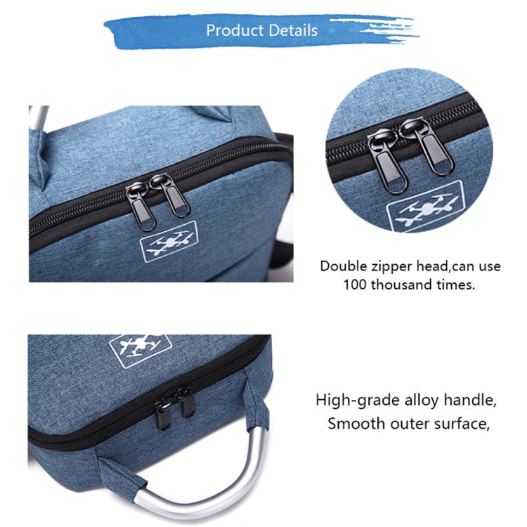 Shockproof Waterproof Single Shoulder Storage Travel Carrying Cover Case Box for DJI Air 2S(Blue+Red Liner) - Carry Cases & Bags by PMC TechLife | Online Shopping South Africa | PMC TechLife | Buy Now Pay Later Mobicred