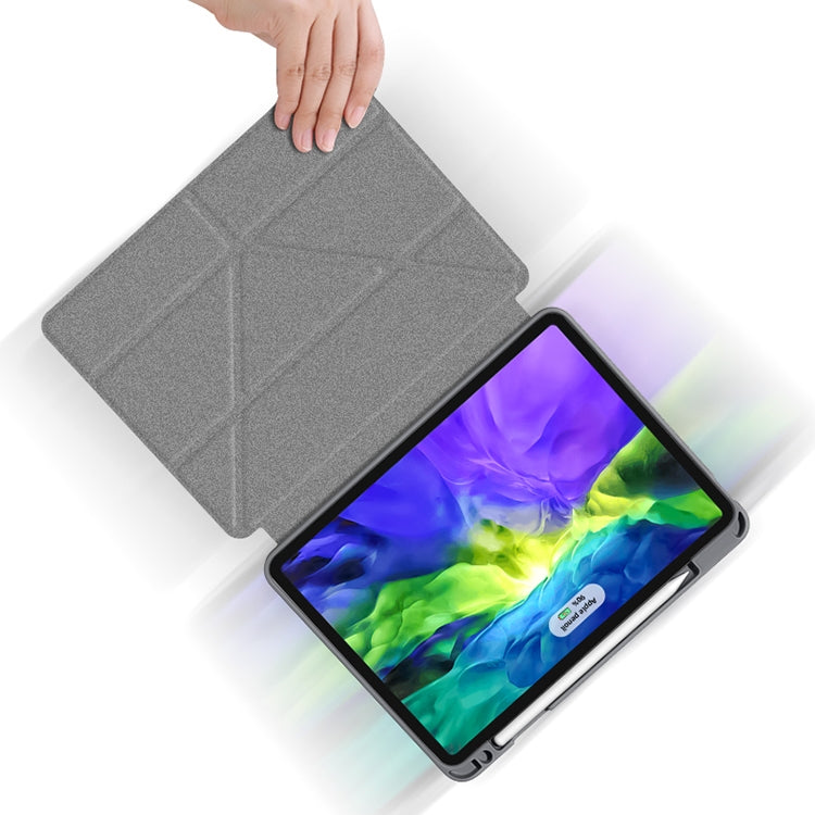 For iPad Pro 11 2022 / 2021 / 2020 Mutural Multi-fold Smart Leather Tablet Case(Red) - free shipping - PMC TechLife - Order now!