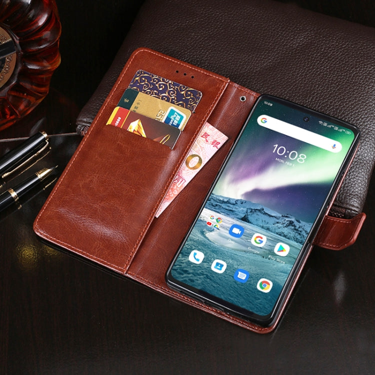 For Umidigi Bison GT idewei Crazy Horse Texture Horizontal Flip Leather Case with Holder & Card Slots & Wallet(Blue) - More Brand by idewei | Online Shopping South Africa | PMC Jewellery | Buy Now Pay Later Mobicred