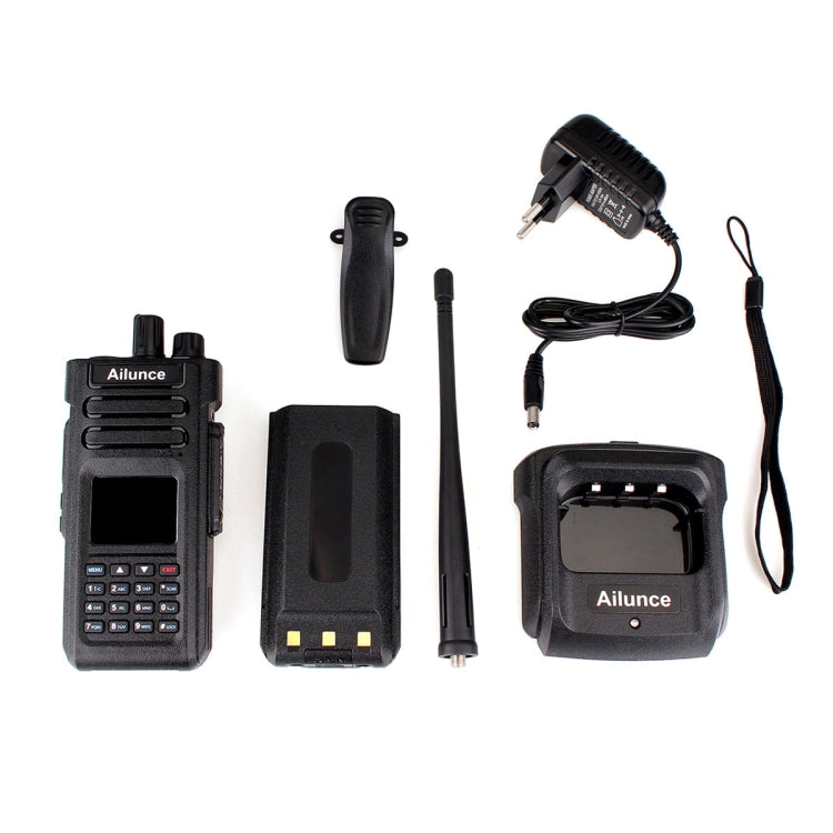 RETEVIS HD1 136-174&400-480MHz&76-107.95MHz 3000CHS Dual Band DMR Digital Waterproof Two Way Radio Handheld Walkie Talkie, EU Plug(Black) - Handheld Walkie Talkie by RETEVIS | Online Shopping South Africa | PMC Jewellery | Buy Now Pay Later Mobicred