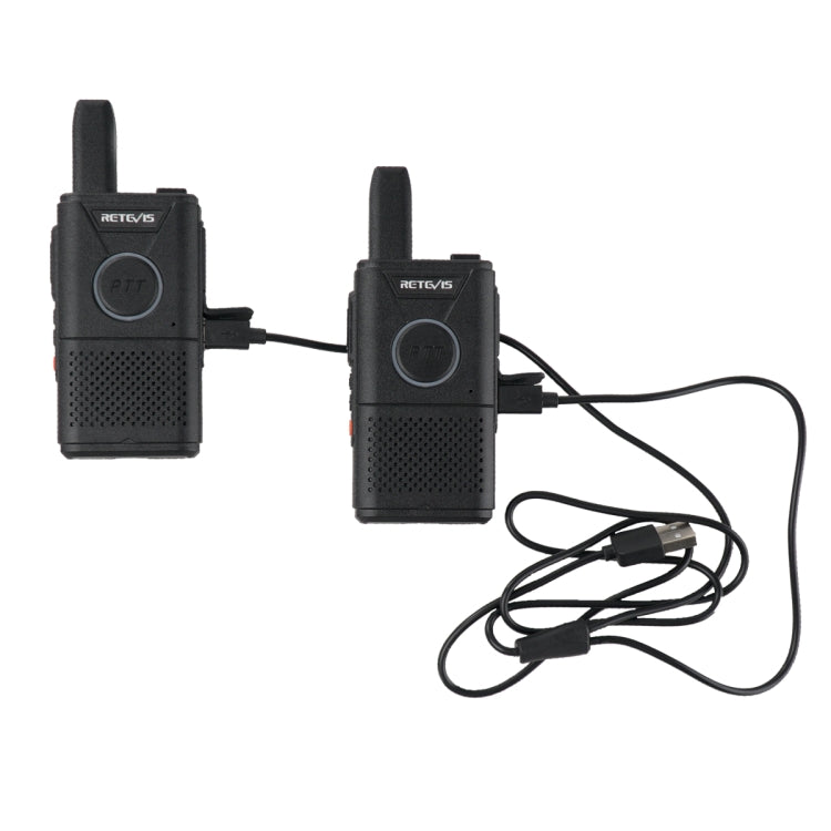 1 Pair RETEVIS RT18 16CHS FRS Dual PTT Handheld Walkie Talkie, US Plug(Black) - free shipping - PMC Jewellery - Order now!