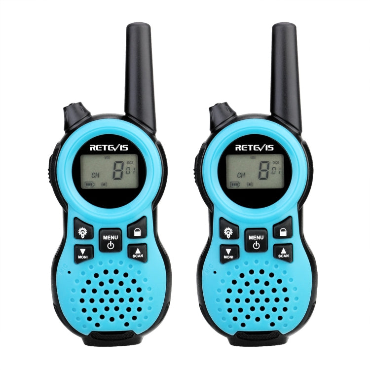 1 Pair RETEVIS RT38 US Frequency 22CHS FRS License-free Children Handheld Walkie Talkie(Blue) - Children by RETEVIS | Online Shopping South Africa | PMC Jewellery | Buy Now Pay Later Mobicred