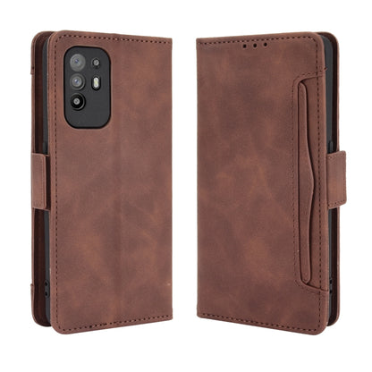 For OPPO A94 5G / Reno5Z 5G / F19 Pro+ 5G Skin Feel Calf Pattern Horizontal Flip Leather Case with Holder & Card Slots & Photo Frame(Brown) - OPPO Cases by PMC Jewellery | Online Shopping South Africa | PMC Jewellery | Buy Now Pay Later Mobicred