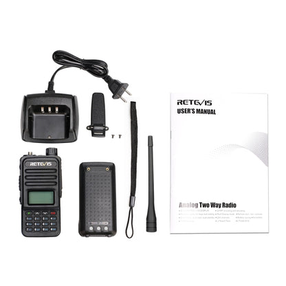 RETEVIS RT85 US Frequency 136.000-174.000MHz+400.000-470.000MHz 200CHS Dual Band Digital Two Way Radio Handheld Walkie Talkie(Black) - Handheld Walkie Talkie by RETEVIS | Online Shopping South Africa | PMC Jewellery | Buy Now Pay Later Mobicred