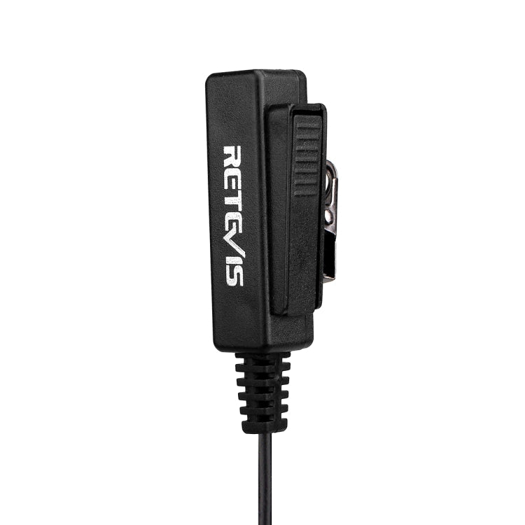 RETEVIS TK 2 Pin Long Clip Air Guide Covert Acoustic Tube Earpiece Speaker Microphone for H-777 / RT-5R / RT-5RV / RT-B6 - Microphones & Headsets by RETEVIS | Online Shopping South Africa | PMC Jewellery | Buy Now Pay Later Mobicred