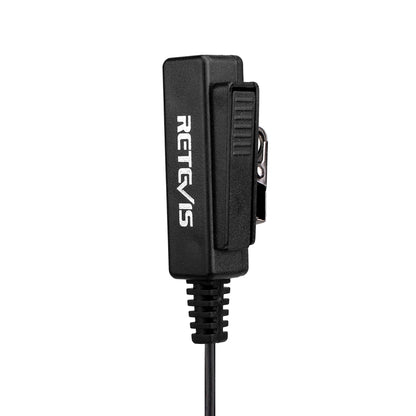 RETEVIS TK 2 Pin Long Clip Air Guide Covert Acoustic Tube Earpiece Speaker Microphone for H-777 / RT-5R / RT-5RV / RT-B6 - Microphones & Headsets by RETEVIS | Online Shopping South Africa | PMC Jewellery | Buy Now Pay Later Mobicred