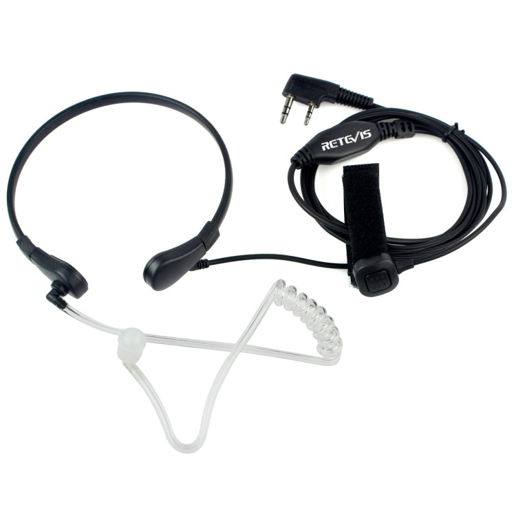 RETEVIS TK Throat PTT Covert Acoustic Tube Earphone Speaker Microphone for H-777 / RT-5R / RT-5RV / RT-B6 - Microphones & Headsets by RETEVIS | Online Shopping South Africa | PMC Jewellery | Buy Now Pay Later Mobicred