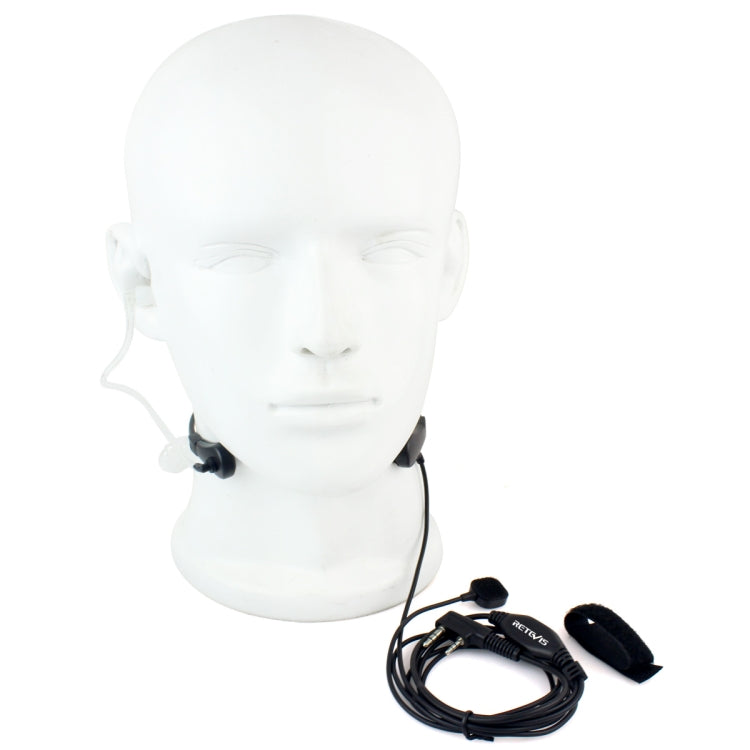 RETEVIS TK Throat PTT Covert Acoustic Tube Earphone Speaker Microphone for H-777 / RT-5R / RT-5RV / RT-B6 - Microphones & Headsets by RETEVIS | Online Shopping South Africa | PMC Jewellery | Buy Now Pay Later Mobicred