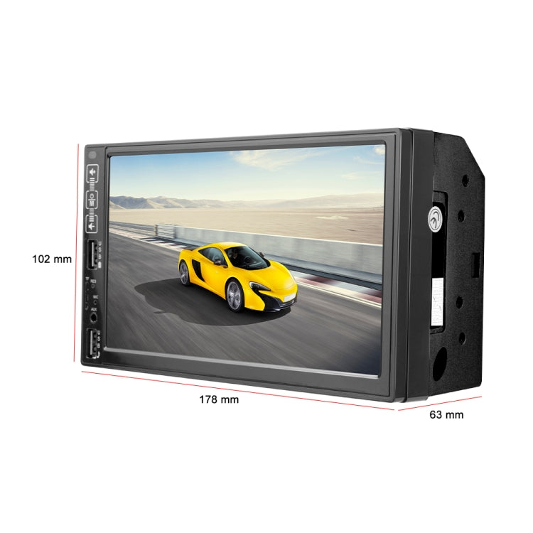 A2821 Car 7 inch Screen HD MP5 Player, Support Bluetooth / FM with Remote Control, Style:Standard + 4LEDs Light Camera - Car MP3 & MP4 & MP5 by PMC TechLife | Online Shopping South Africa | PMC TechLife | Buy Now Pay Later Mobicred