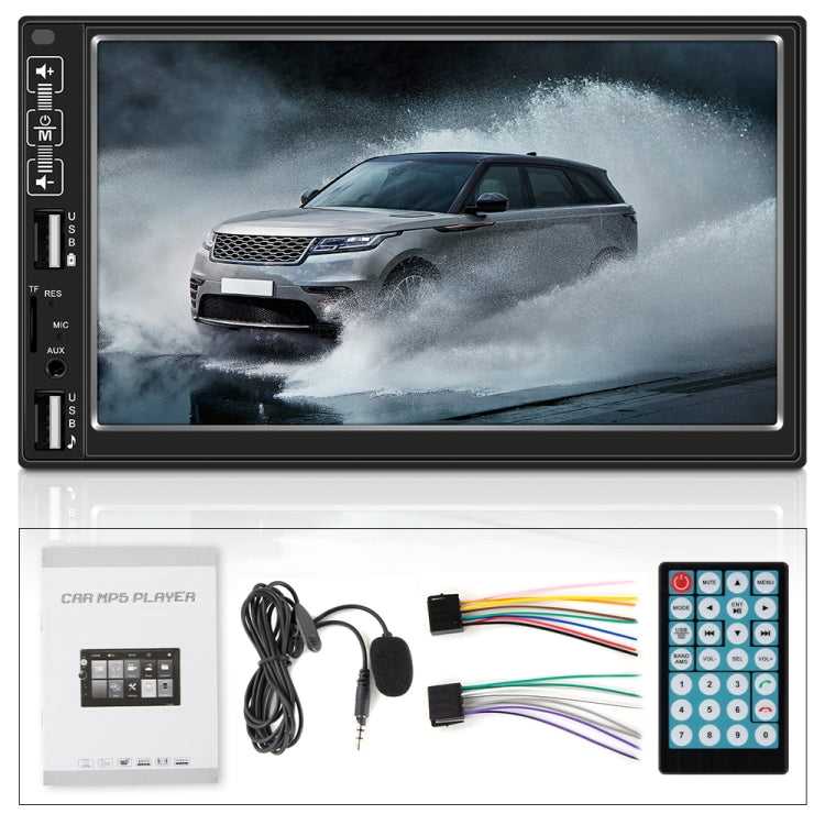 A2821 Car 7 inch Screen HD MP5 Player, Support Bluetooth / FM with Remote Control, Style:Standard + 4LEDs Light Camera - Car MP3 & MP4 & MP5 by PMC Jewellery | Online Shopping South Africa | PMC Jewellery | Buy Now Pay Later Mobicred