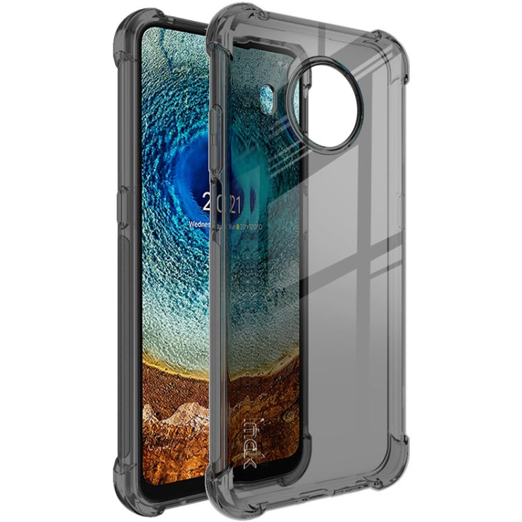 For Nokia X10 / X20 IMAK All-inclusive Shockproof Airbag TPU Case with Screen Protector(Transparent Black) - Nokia Cases by imak | Online Shopping South Africa | PMC Jewellery | Buy Now Pay Later Mobicred