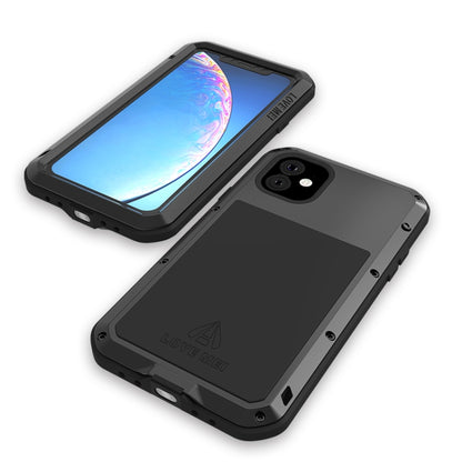 For iPhone 11 Pro Max LOVE MEI Metal Shockproof Waterproof Dustproof Protective Case(Black) - iPhone 11 Pro Max Cases by LOVE MEI | Online Shopping South Africa | PMC Jewellery