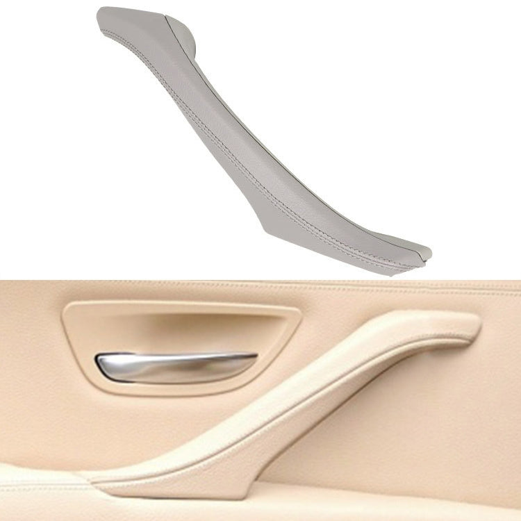 Car Leather Right Side Inner Door Handle Assembly 51417225854 for BMW 5 Series F10 / F18 2011-2017(Grey) - Door Handles by PMC Jewellery | Online Shopping South Africa | PMC Jewellery | Buy Now Pay Later Mobicred