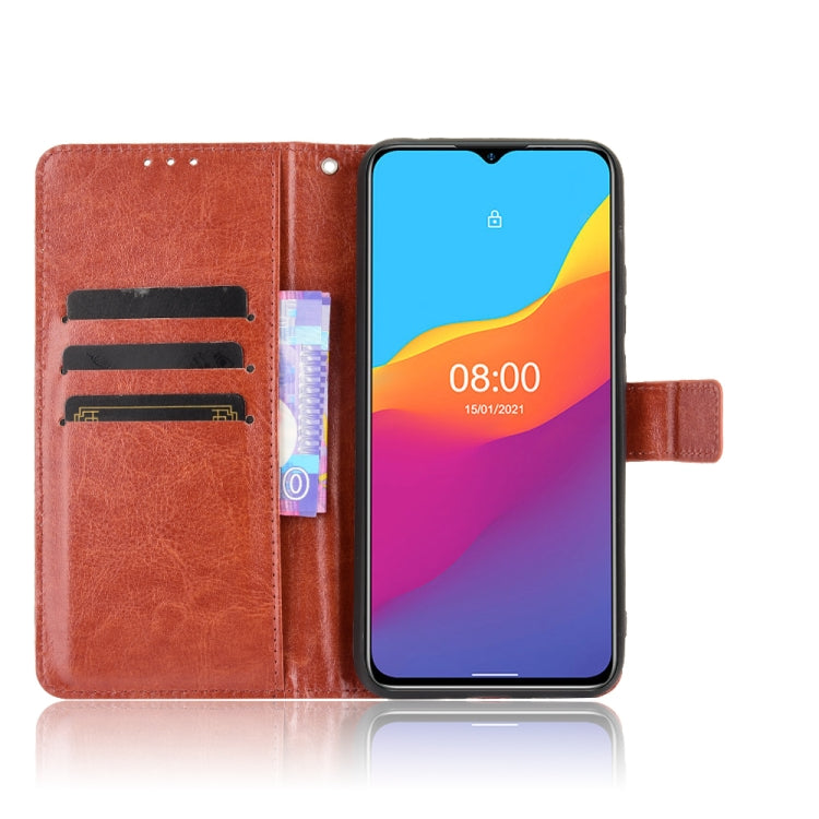 For Ulefone Note 10 Crazy Horse Texture Horizontal Flip Leather Case with Holder & Card Slots & Lanyard(Brown) - Ulefone Cases by PMC Jewellery | Online Shopping South Africa | PMC Jewellery | Buy Now Pay Later Mobicred