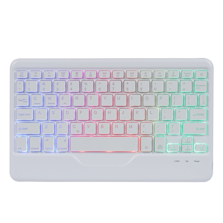 B07S Splittable Backlight Bluetooth Keyboard Leather Tablet Case with Triangle Holder & Pen Slot For iPad 9.7 2018 & 2017 / Pro 9.7 / Air 2(Gradient Dark Green) - Universal by PMC TechLife | Online Shopping South Africa | PMC TechLife