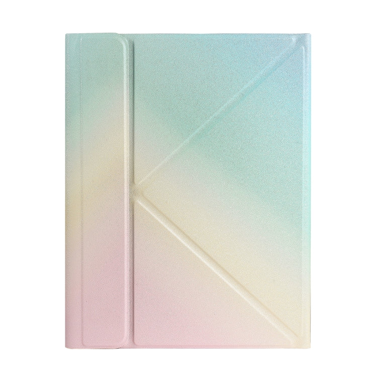 B09S Splittable Backlight Bluetooth Keyboard Leather Tablet Case with Triangle Holder & Pen Slot For iPad 10.2 2020 & 2019 / Pro 10.5 inch / Air 3 10.5 inch(Gradient Rainbow) - Universal by PMC TechLife | Online Shopping South Africa | PMC TechLife