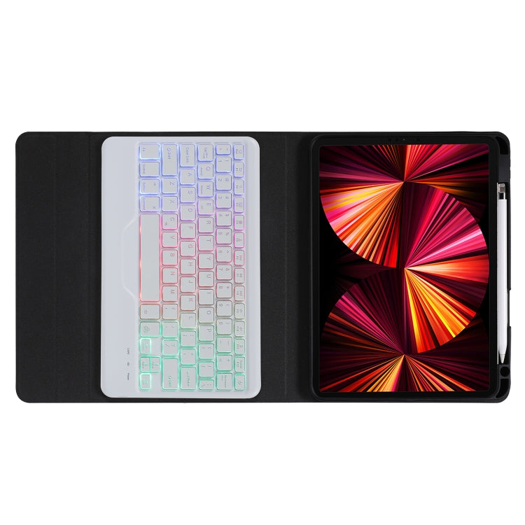 B09S Splittable Backlight Bluetooth Keyboard Leather Tablet Case with Triangle Holder & Pen Slot For iPad 10.2 2020 & 2019 / Pro 10.5 inch / Air 3 10.5 inch(Gradient Rainbow) - Universal by PMC TechLife | Online Shopping South Africa | PMC TechLife