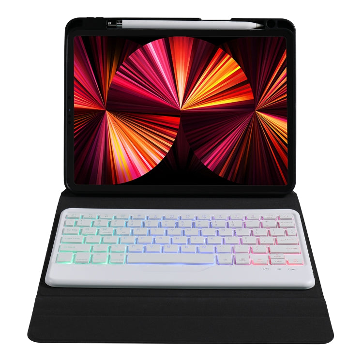 B09S Splittable Backlight Bluetooth Keyboard Leather Tablet Case with Triangle Holder & Pen Slot For iPad 10.2 2020 & 2019 / Pro 10.5 inch / Air 3 10.5 inch(Gradient Rainbow) - Universal by PMC TechLife | Online Shopping South Africa | PMC TechLife
