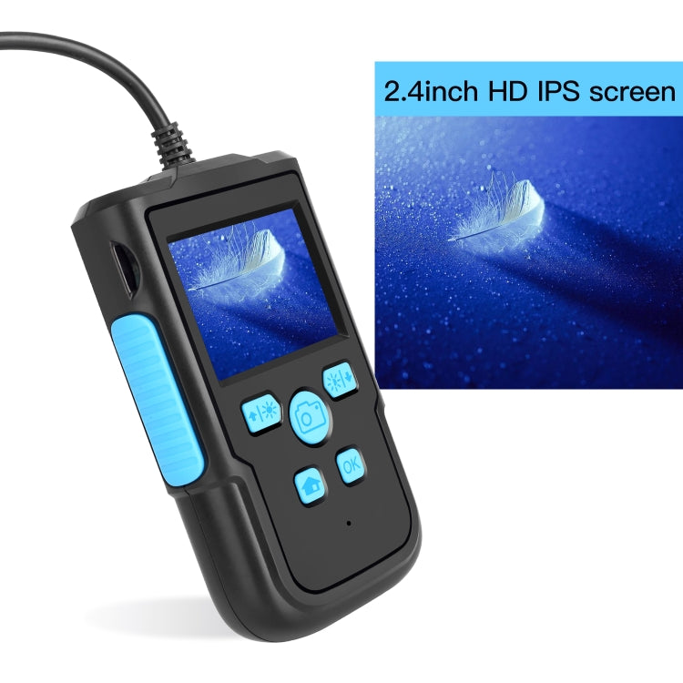 P60B 8mm 1080P 2.4 inch IPS Screen IP68 Waterproof HD Digital Endoscope, Length:10m Hard Cable - free shipping - PMC Jewellery - Order now!