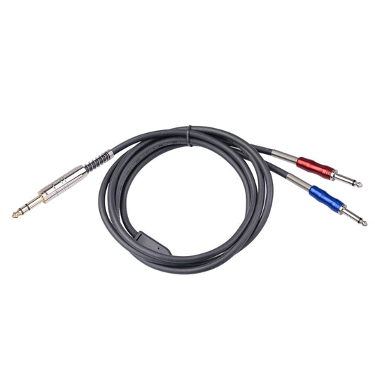 BLS0201-18 Stereo 6.35mm Male to Dual Mono 6.35mm Audio Cable, Length:1.8m - Microphone Audio Cable & Connector by PMC Jewellery | Online Shopping South Africa | PMC Jewellery | Buy Now Pay Later Mobicred