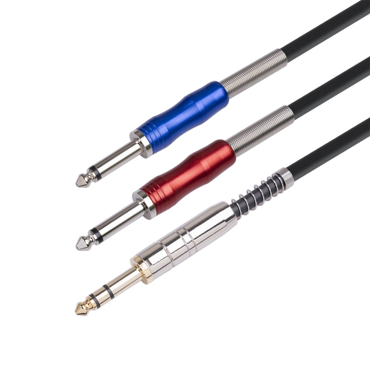 BLS0201-18 Stereo 6.35mm Male to Dual Mono 6.35mm Audio Cable, Length:1.8m - Microphone Audio Cable & Connector by PMC Jewellery | Online Shopping South Africa | PMC Jewellery | Buy Now Pay Later Mobicred