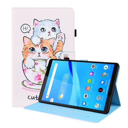 For Lenovo Tab M8 FHD TB-8505F / TB-8705X 8.0 inch Animal Pattern Horizontal Flip Leather Case with Holder & Card Slots & Photo Frame(Cat Brothers) - Lenovo by PMC Jewellery | Online Shopping South Africa | PMC Jewellery