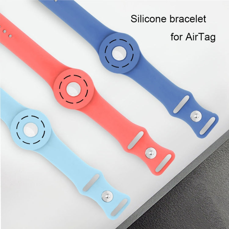 Anti-scratch Shockproof Silicone Bracelet Strap Protective Cover Case For AirTag(Mint Green) -  by PMc TechLife | Online Shopping South Africa | PMc TechLife | Buy Now Pay Later Mobicred
