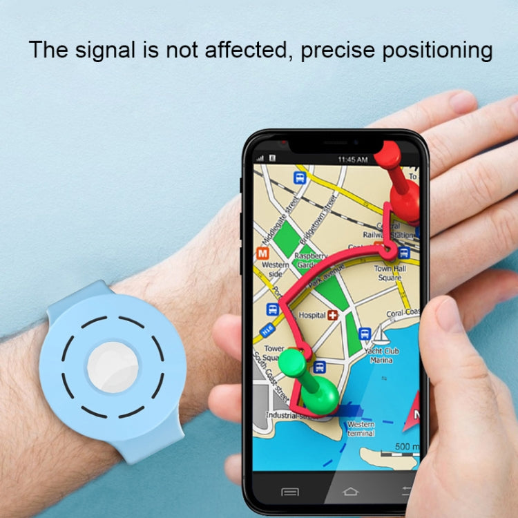 Anti-scratch Shockproof Silicone Bracelet Strap Protective Cover Case For AirTag(Mint Green) -  by PMc TechLife | Online Shopping South Africa | PMc TechLife | Buy Now Pay Later Mobicred