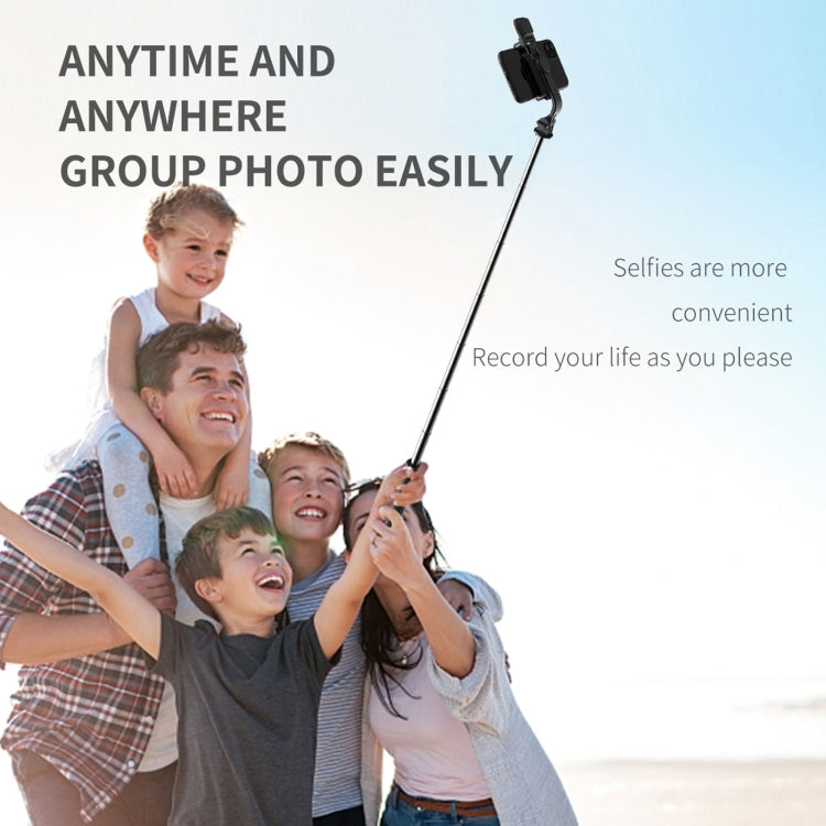 Q02S Fill Light Bluetooth Selfie Stick Tripod Mobile Phone Holder(Black) - Selfie Sticks by PMC Jewellery | Online Shopping South Africa | PMC Jewellery | Buy Now Pay Later Mobicred