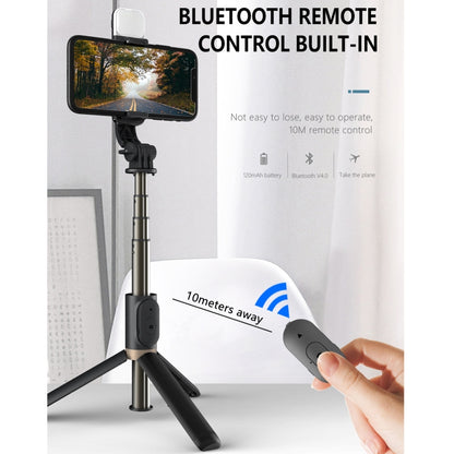 Q03S Fill Light Bluetooth Selfie Stick Tripod Mobile Phone Holder(White) - Selfie Sticks by PMC Jewellery | Online Shopping South Africa | PMC Jewellery | Buy Now Pay Later Mobicred