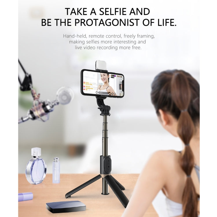 Q03S Fill Light Bluetooth Selfie Stick Tripod Mobile Phone Holder(White) - Selfie Sticks by PMC Jewellery | Online Shopping South Africa | PMC Jewellery | Buy Now Pay Later Mobicred