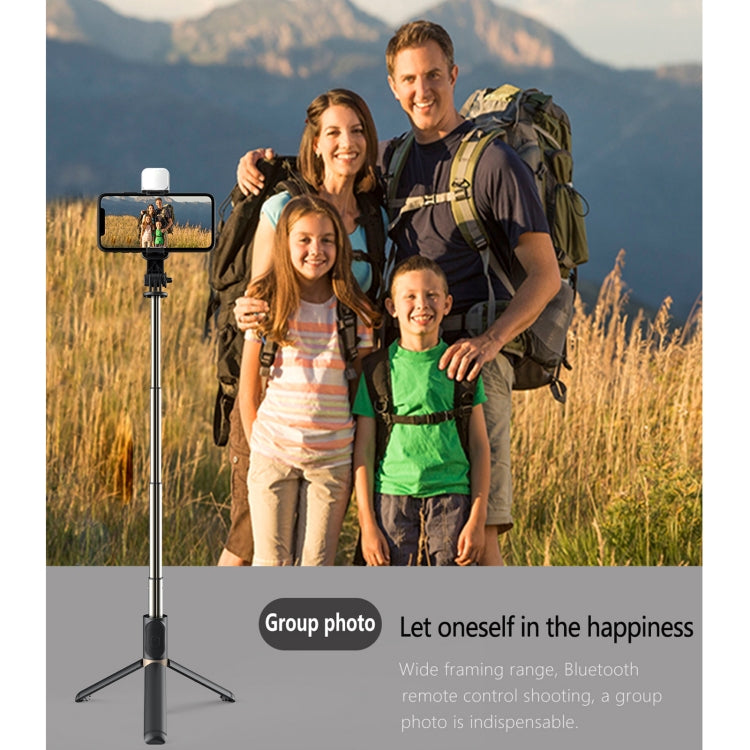 Q03S Fill Light Bluetooth Selfie Stick Tripod Mobile Phone Holder(White) - Selfie Sticks by PMC Jewellery | Online Shopping South Africa | PMC Jewellery | Buy Now Pay Later Mobicred