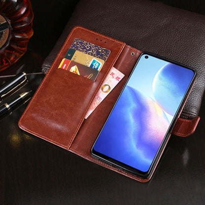 For Blackview A90 idewei Crazy Horse Texture Horizontal Flip Leather Case with Holder & Card Slots & Wallet(White) - More Brand by idewei | Online Shopping South Africa | PMC Jewellery | Buy Now Pay Later Mobicred