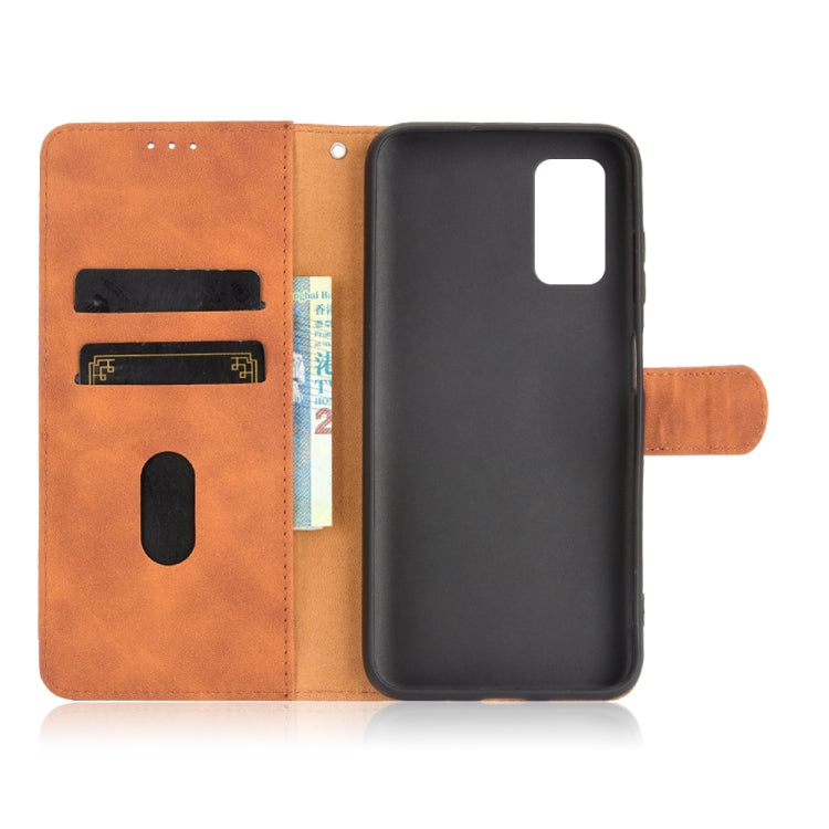 For Blackview A90 Solid Color Skin Feel Magnetic Buckle Horizontal Flip Calf Texture PU Leather Case with Holder & Card Slots & Wallet(Brown) - More Brand by PMC Jewellery | Online Shopping South Africa | PMC Jewellery