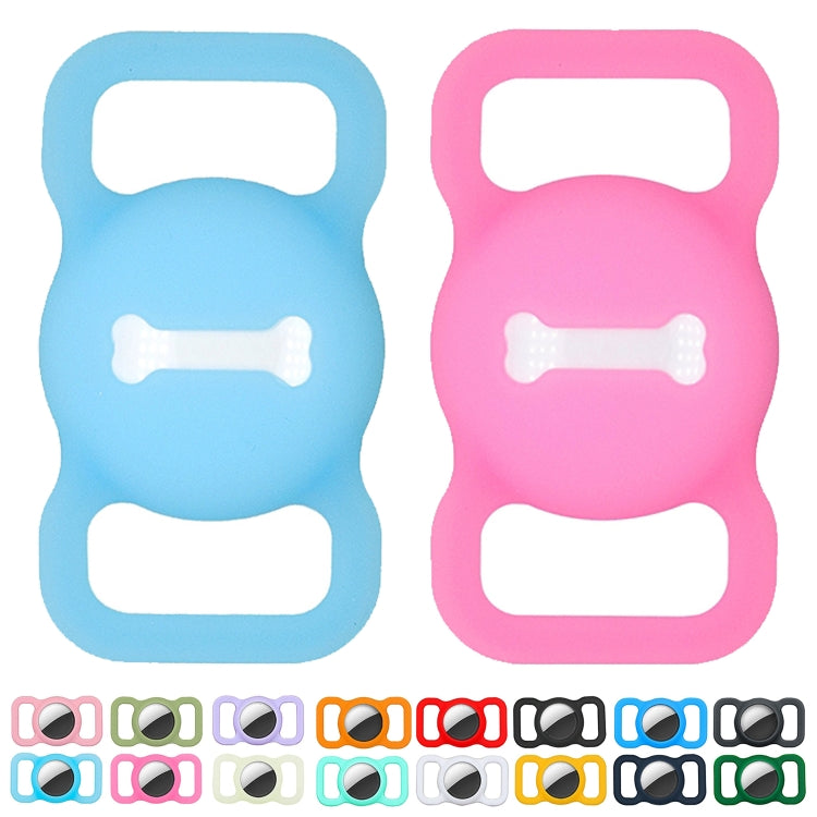 Shockproof Anti-scratch Silicone Case Protective Cover, Style: Bones, Model:For AirTag(Gray) - Other by PMC TechLife | Online Shopping South Africa | PMC TechLife