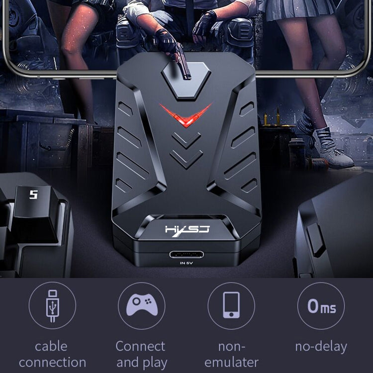 HXSJ P8+V100+A883 Keyboard Mouse Converter + One-handed Keyboard + Programming Gaming Mouse Set - free shipping - PMC Jewellery - Order now!