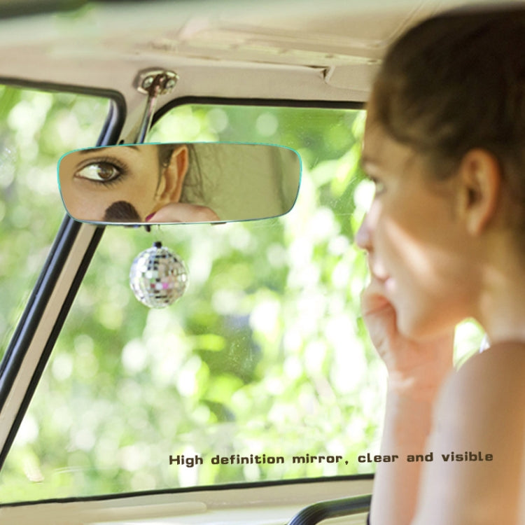 3R-338 Curved Mirror 270mm Car Rearview Retrofit Frameless Clear Large Mirror(White) - Interior Mirrors by 3R | Online Shopping South Africa | PMC TechLife | Buy Now Pay Later Mobicred