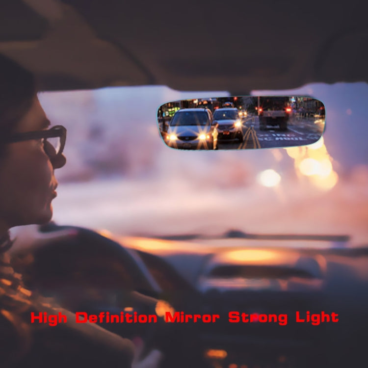 3R-338 Curved Mirror 270mm Car Rearview Retrofit Frameless Clear Large Mirror(White) - Interior Mirrors by 3R | Online Shopping South Africa | PMC TechLife | Buy Now Pay Later Mobicred
