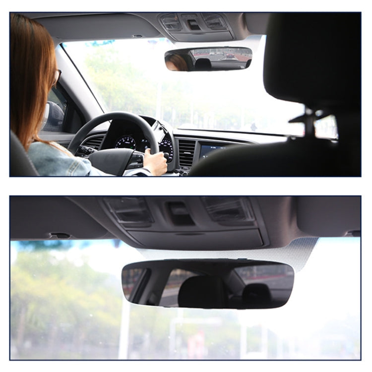 3R-337 Curved Mirror 250mm Car Rearview Retrofit Frameless Clear Large Mirror(White) - Interior Mirrors by 3R | Online Shopping South Africa | PMC TechLife | Buy Now Pay Later Mobicred