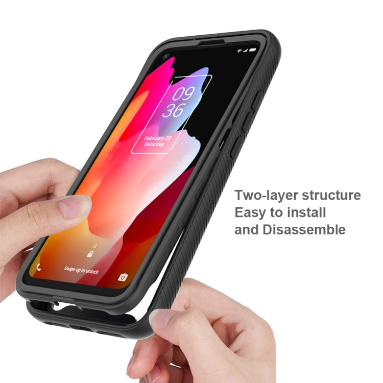For TCL 10L Starry Sky Solid Color Series Shockproof PC + TPU Case(Black) - More Brand by PMC TechLife | Online Shopping South Africa | PMC TechLife