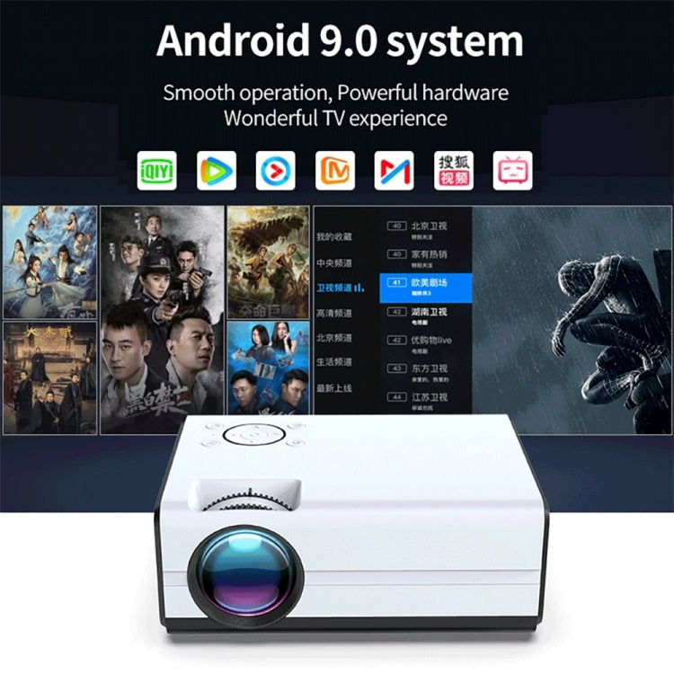 WEJOY Y5 800x480P 80 ANSI Lumens Portable Home Theater LED HD Digital Projector, Android 9.0, 1G+8G, US Plug - LED Projector by WEJOY | Online Shopping South Africa | PMC Jewellery | Buy Now Pay Later Mobicred