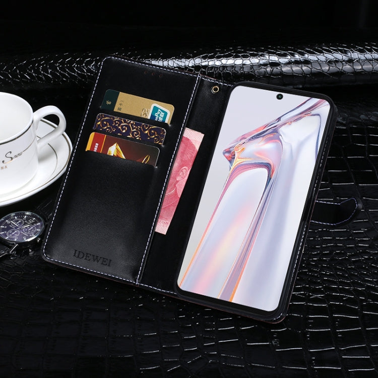 For Blackview A100 idewei Crocodile Texture Horizontal Flip Leather Case with Holder & Card Slots & Wallet(Dark Blue) - More Brand by idewei | Online Shopping South Africa | PMC TechLife | Buy Now Pay Later Mobicred