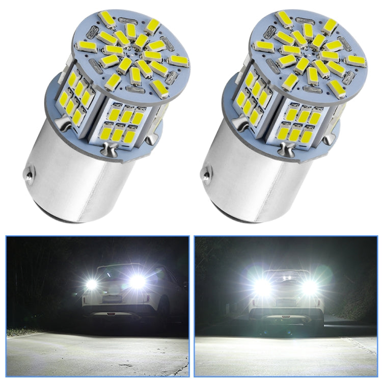 1 Pair E0052 9-14V 1156-54SMD-2835 6000K 1080LM White Light Car Decoding Turn Signal Reversing Light - Arrow Turn Lights by PMC TechLife | Online Shopping South Africa | PMC TechLife | Buy Now Pay Later Mobicred