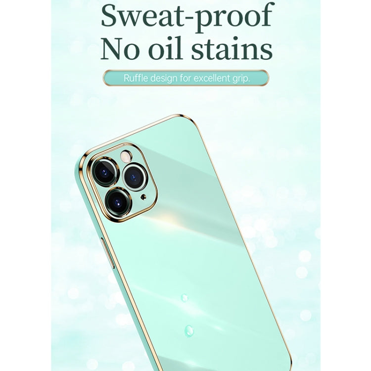 For iPhone 11 Pro XINLI Straight 6D Plating Gold Edge TPU Shockproof Case (Cherry Purple) - iPhone 11 Pro Cases by XINLI | Online Shopping South Africa | PMC TechLife