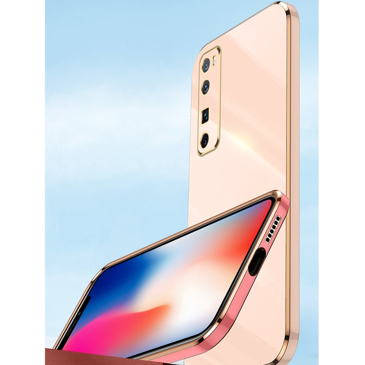 For Huawei nova 7 5G XINLI Straight 6D Plating Gold Edge TPU Shockproof Case(Black) - Huawei Cases by XINLI | Online Shopping South Africa | PMC TechLife
