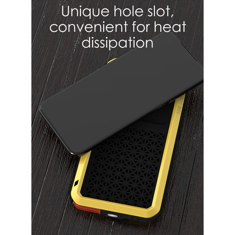 For LG V60 ThinQ 5G LOVE MEI Metal Shockproof Waterproof Dustproof Protective Case with Glass(Silver) - LG Cases by LOVE MEI | Online Shopping South Africa | PMC TechLife | Buy Now Pay Later Mobicred