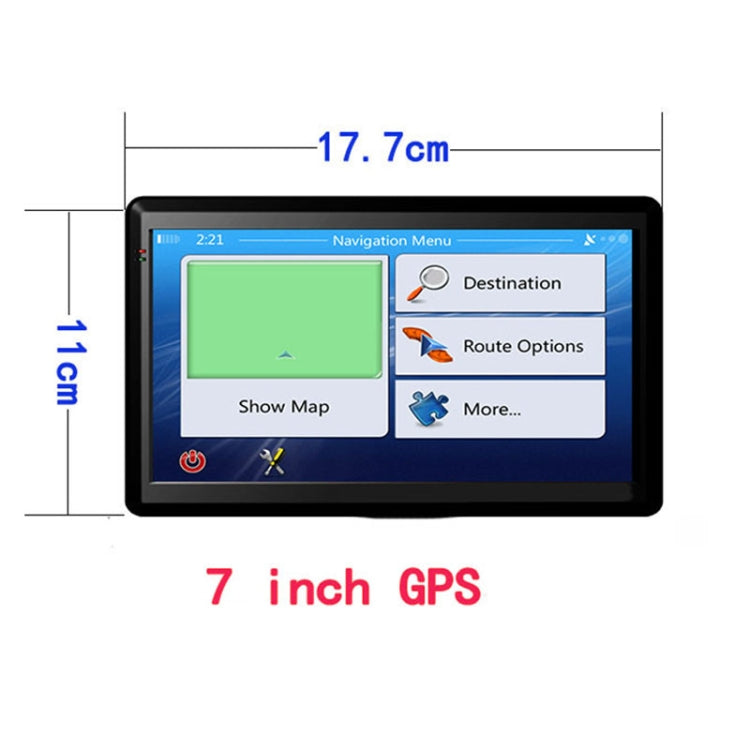 7 inch Car GPS Navigator 8G+256M Capacitive Screen High Configuration, Specification: Russia + Belarus + Ukraine Map - Car MP3 & MP4 & MP5 by PMC Jewellery | Online Shopping South Africa | PMC Jewellery | Buy Now Pay Later Mobicred