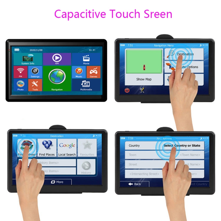 7 inch Car HD GPS Navigator 8G+128M Resistive Screen Support FM / TF Card, Specification:Australia Map - free shipping - PMC TechLife - Order now!