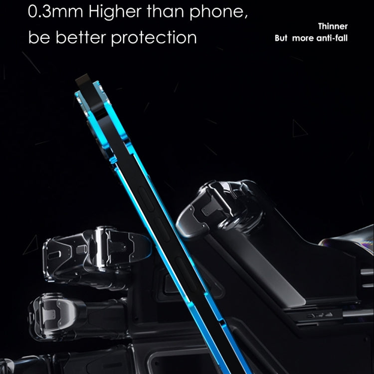 For iPhone 13 Pro R-JUST Shockproof Armor Metal Protective Case (Blue) - iPhone 13 Pro Cases by R-JUST | Online Shopping South Africa | PMC TechLife | Buy Now Pay Later Mobicred