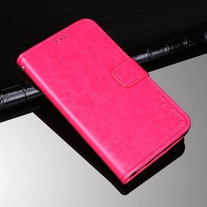 idewei Crazy Horse Texture Horizontal Flip Leather Case with Holder & Card Slots & Wallet For Tecno Spark 7P(Rose Red) - Tecno Cases by idewei | Online Shopping South Africa | PMC Jewellery | Buy Now Pay Later Mobicred